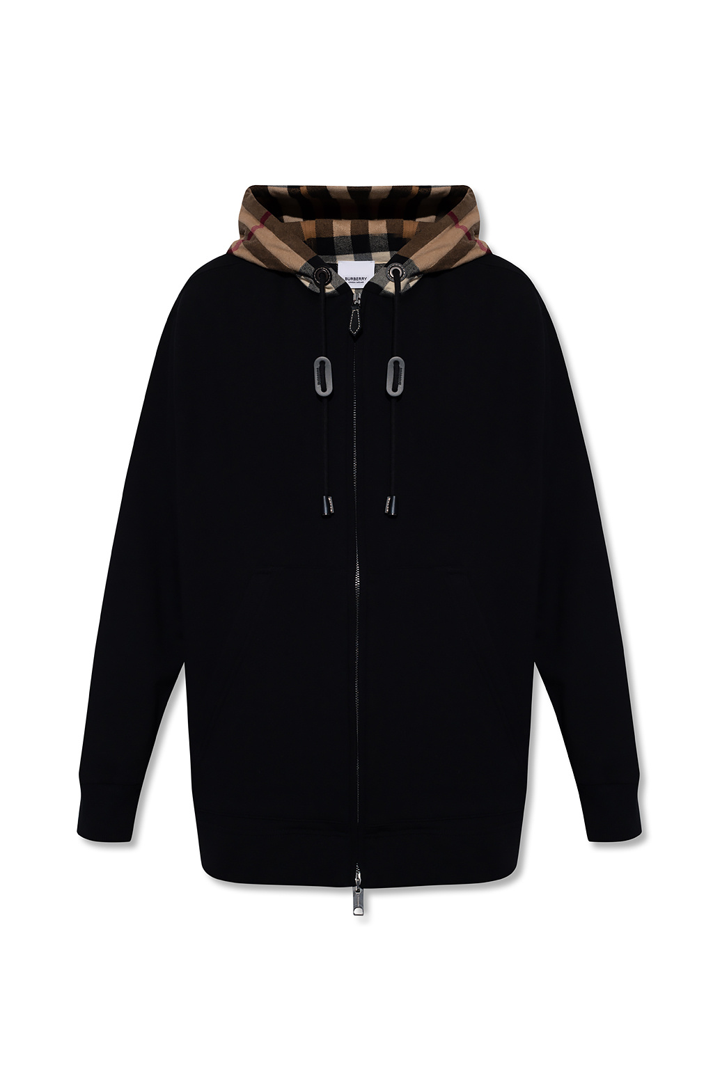 Black Checked hoodie burberry silk - Красный шарф в клеточку